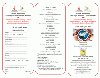 Two days National Level Seminar On The Better Half for Building a Better Planet: The Role of Women in Sustainable Business Leadership 2023 National Seminar Poster